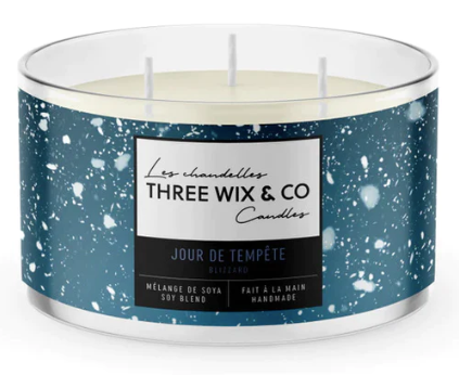 Chandelle de soya - Jour de tempête - Three Wix & Co